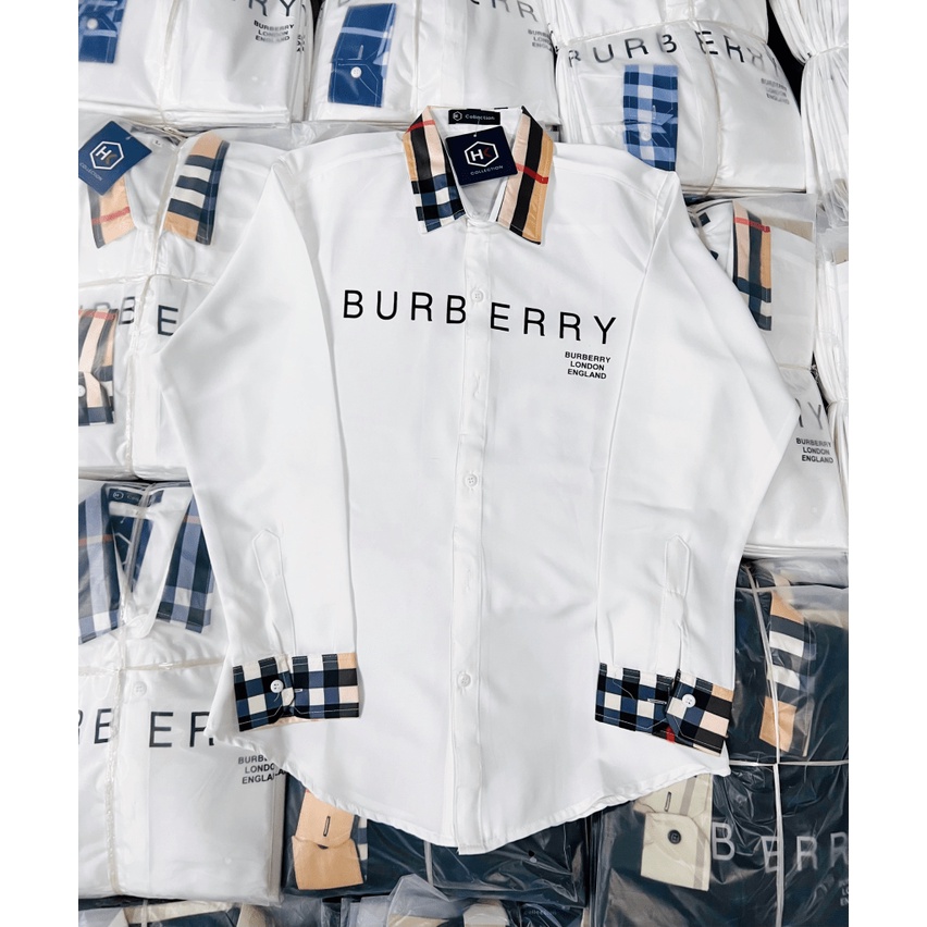 ÁO SƠ MI NAM CỔ PHỐI SỌC BUPBERY VẢI POLO CÁ SÂ.U MỀM MỊN MÁT KHÔNG NHĂN HÌNH SHOP CHỤP THẬT BAO ĐỔI TRẢ HV