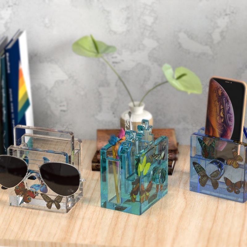 Khuôn Silicon Làm Giá Đỡ Bút Chì / Điện Thoại DIY