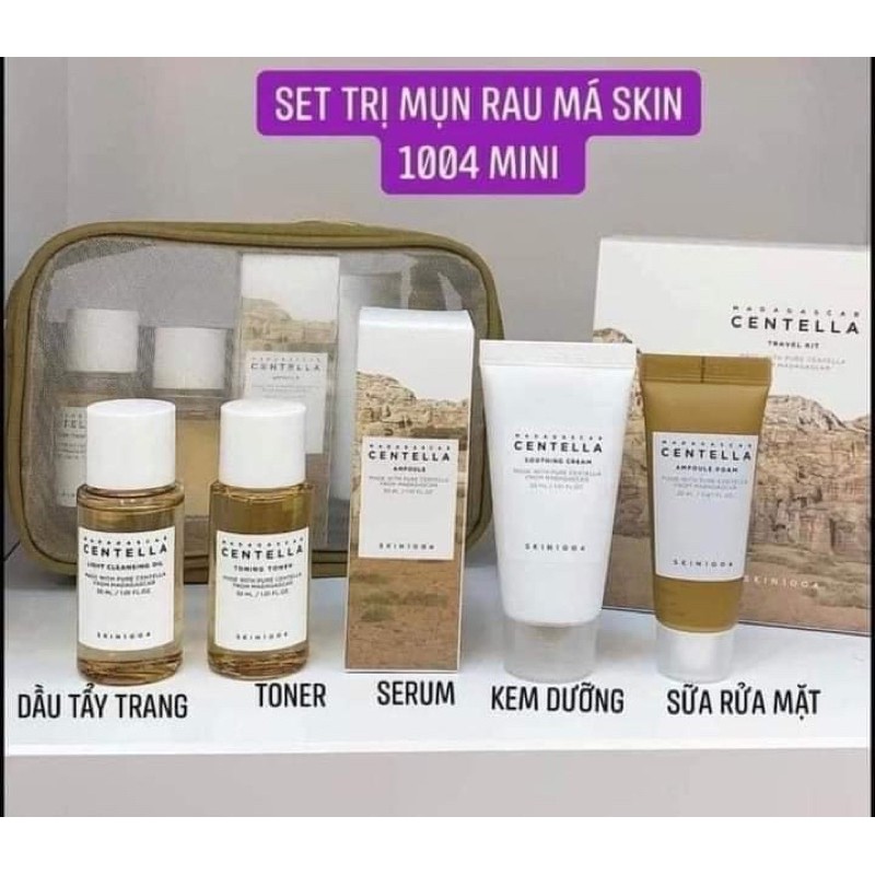 Bộ Dưỡng Da SKIN1004 Madagascar Centella Travel Kit mini 5 sản phẩm