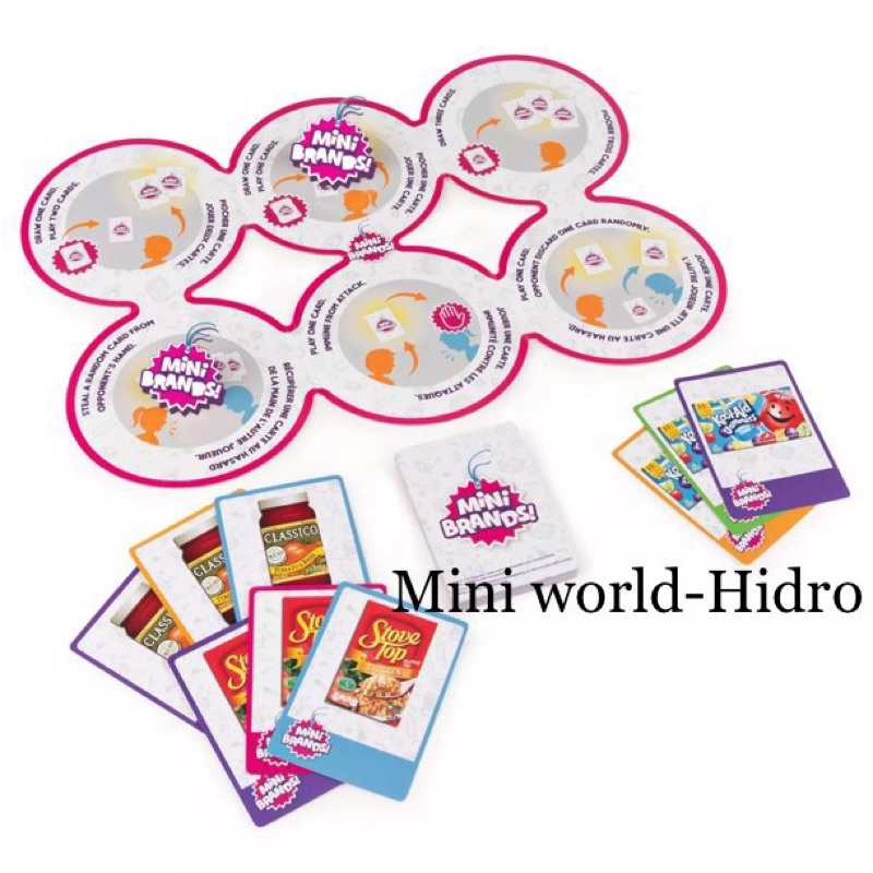 Đồ chơi siêu thị toy Mini Brands chính hãng đường đua trò chơi thẻ game