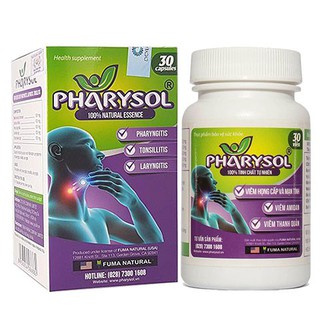 Pharysol - Hỗ trợ điều trị viêm Amidan, viêm họng cấp và mãn tính
