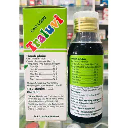 Cao lỏng Traluvi 100ml traphaco