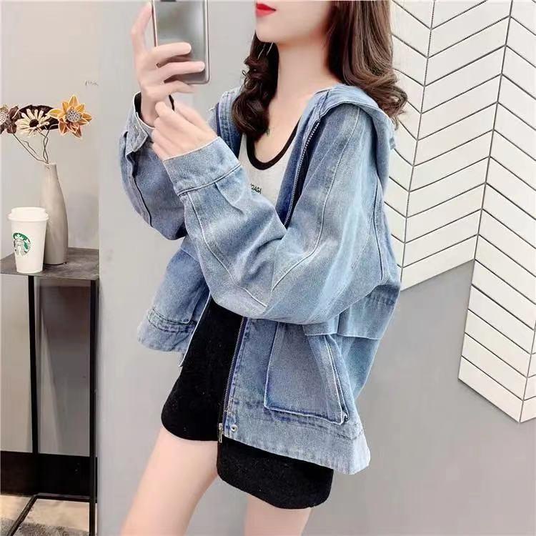Áo Khoác Denim Thêu Họa Tiết Phong Cách Hàn Quốc Mới