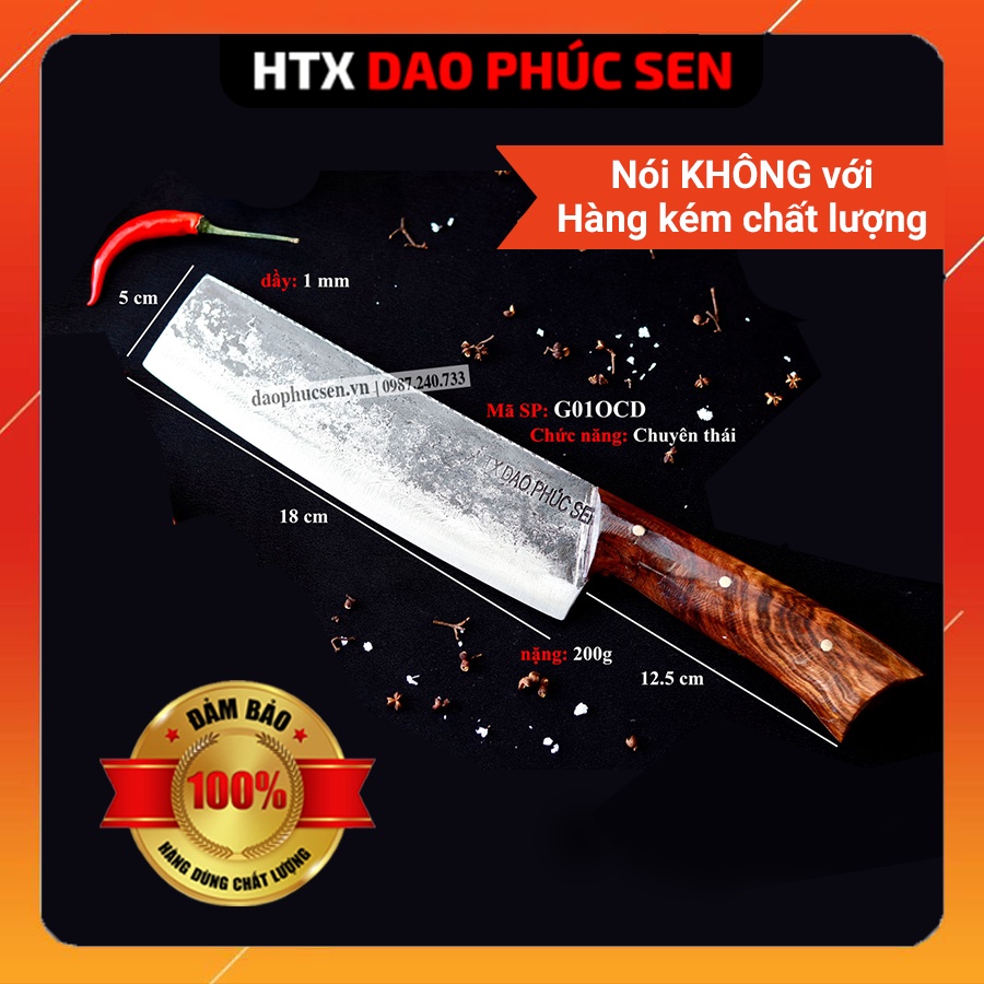 Dao Phúc Sen Dao Thái 18 Cán Ốp Cẩm