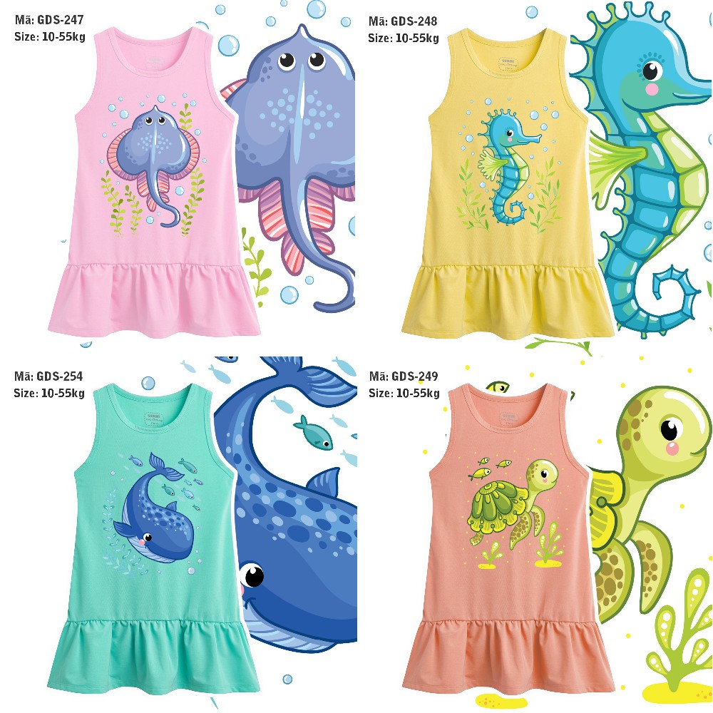 Đầm bé gái GUMMY 10-55kg b