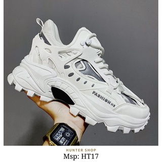 Giày nam tăng 5cm - full size 39/40/41/42/43 - màu trắng - phản quang cực chất mã ht17