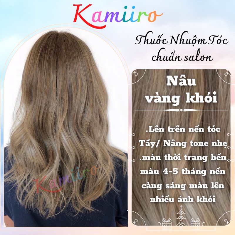 Thuốc nhuộm tóc NÂU VÀNG KHÓI