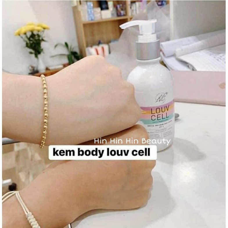 [Chính hãng] Kem dưỡng trắng da body Louv Cell Crystal Whitening Body Lotion 120ml