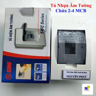 [SINO] Tủ Nhựa Âm Tường Chứa 2-4 MCB
