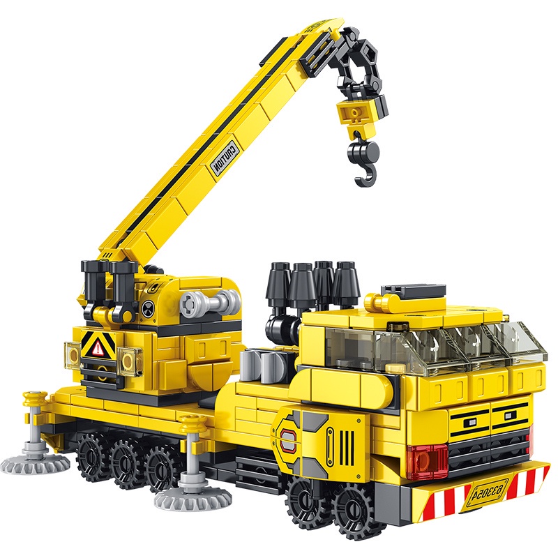 Lego lắp ráp Mẫu Xe Cần Cẩu 12 trong 1 với 571 Chi Tiết, có thể lắp ráp thành 25 kiểu ghép khác nhau