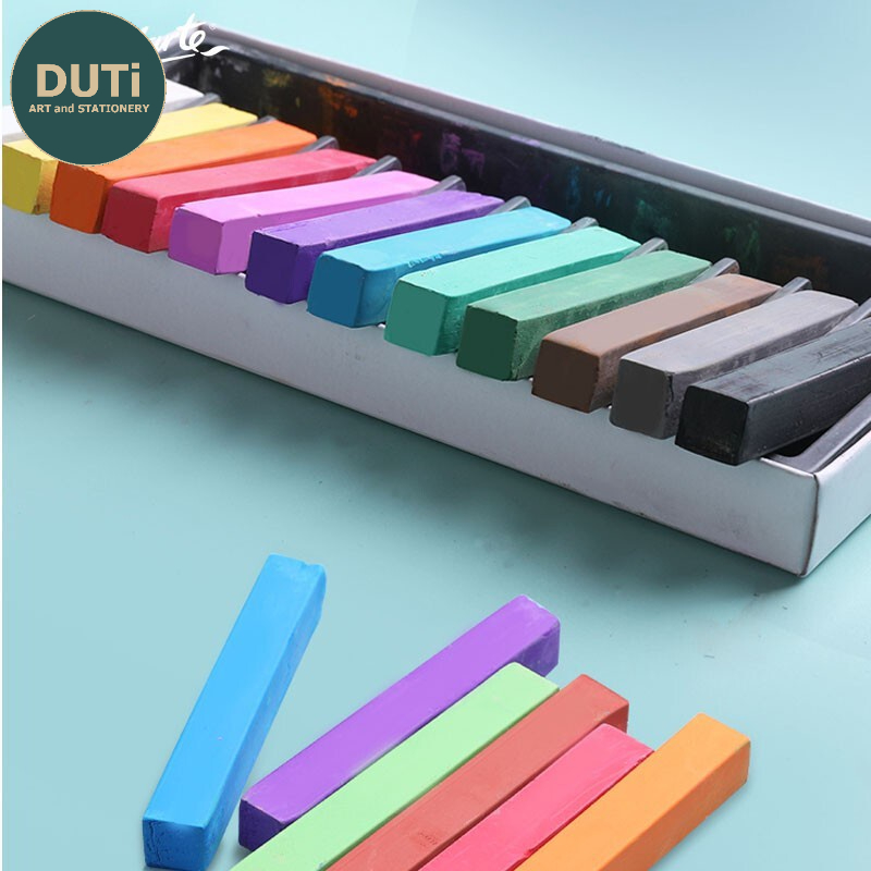 Phấn tiên cao cấp Mont Marte bộ 12 màu vẽ tranh nhiều thể loại- Soft Pastels 12pc