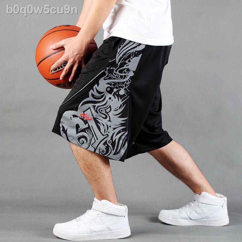 quần đùi nam✱♗☬Quần đùi bóng rổ dài dạo phố mùa hè rộng rãi thoáng khí qua đầu gối hip hop cộng với kích cỡ sh