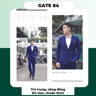 (TẶNG SƠ MI) BỘ VEST SUIT NAM MÀU TRƠN TRẺ TRUNG