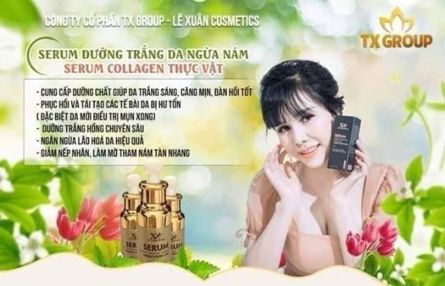 Serum dưỡng trắng da, mờ Nám. Mỹ phẩm thảo dược đông y Lê Xuân.