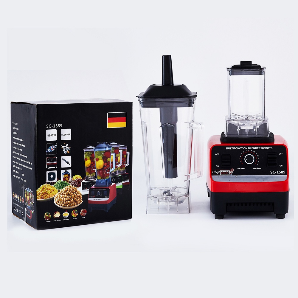 Máy xay sinh tố, máy xay sinh tố công nghiệp công suất lớn bộ 6 lưỡi dao xay tất cả các loại thực phẩm Bảo hành 3 năm