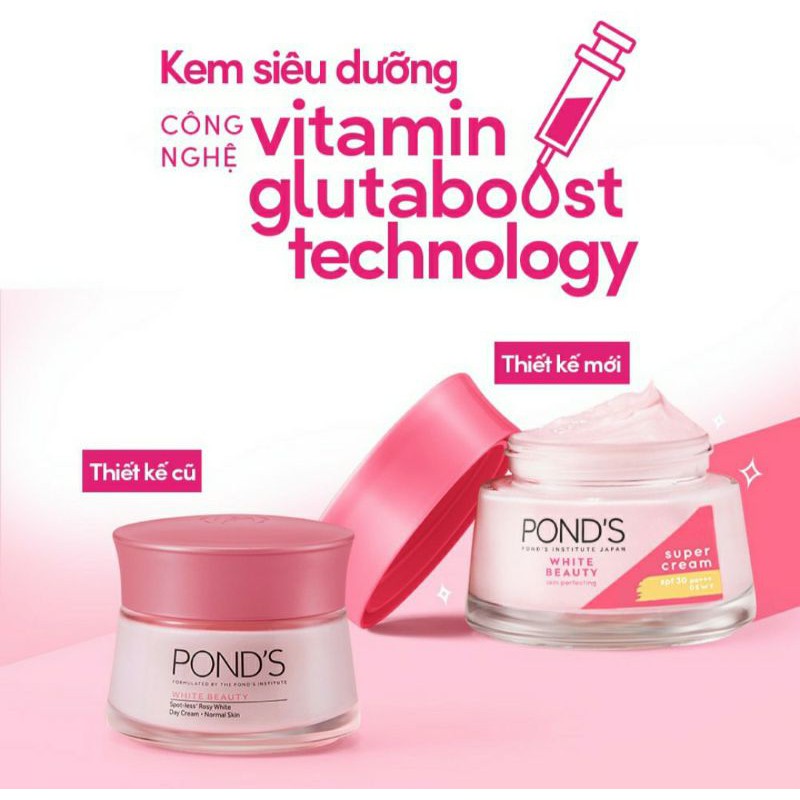 Kem dưỡng da trắng mịn không tì vết Pond's White Beauty ban đêm 50g