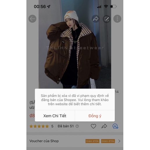 TKLIHN Áo khoác phao dày KẺ CARO ulzzang HOT TREND 2022 FASHIONITA