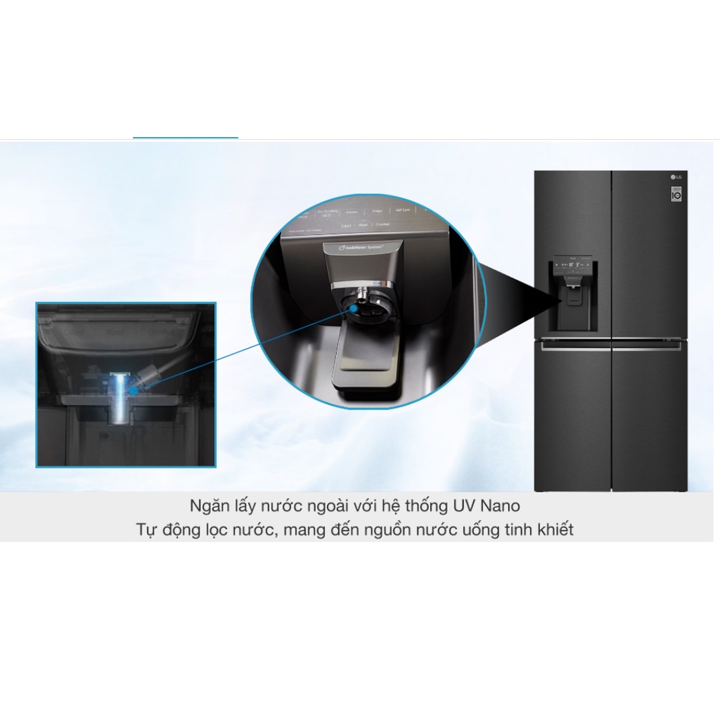 Tủ lạnh LG GR-D22MB   Tủ lạnh LG Tủ lạnh LG French Door 570 Lit  GR-D22MB