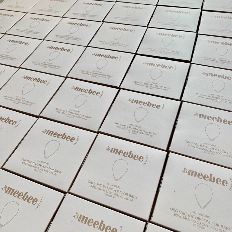 Bông tắm hữu cơ organic meebee an toàn cho bé