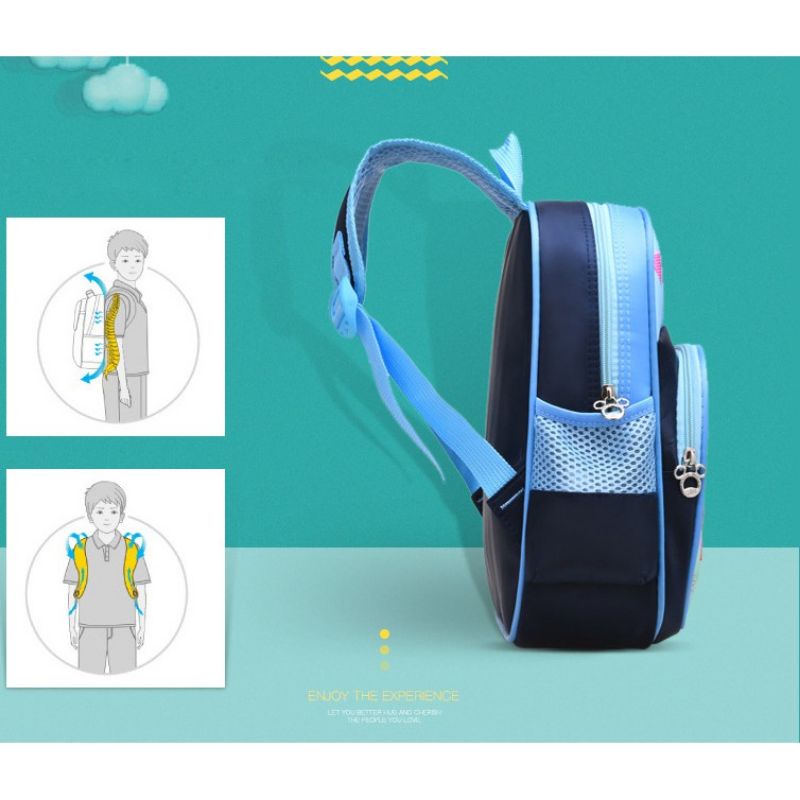 Balo cho trẻ mầm non - Bé trai gái mẫu giáo từ 2 đến 5 tuổi In hình Người nhện Siêu nhân Công chúa Elsa BL05