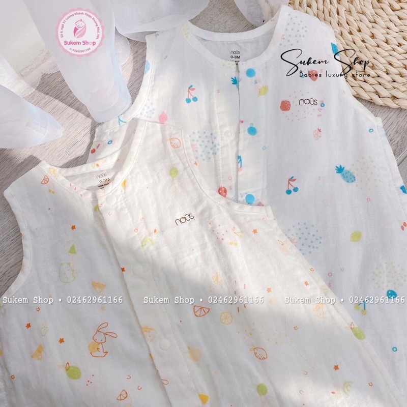 Túi ngủ xô Nous thông thoáng, mềm mịn cho bé