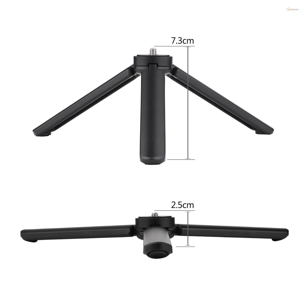 Lightweight Mini Desktop Tripod Aluminum Alloy Tripod Stand with 1/4 Inch Screw Wrench for DSLR ILDC Camera Camcorder Projector