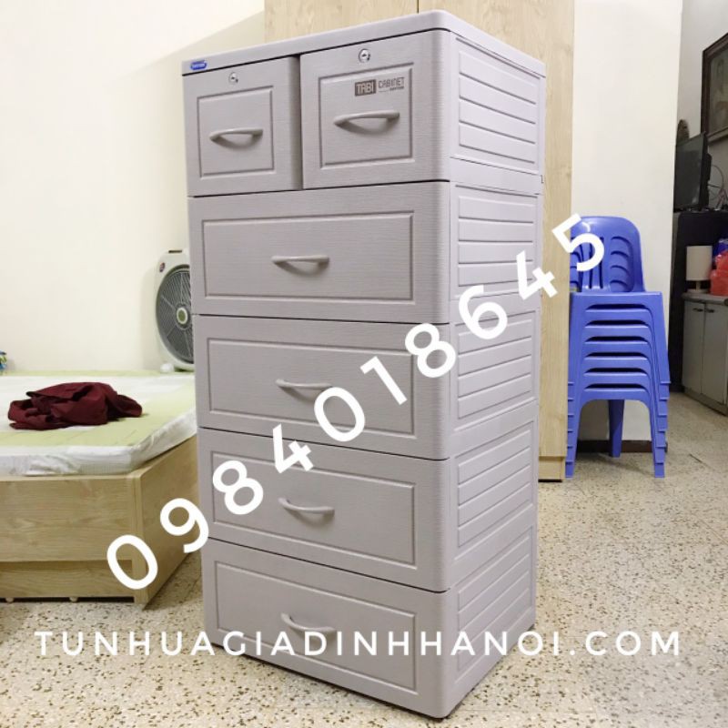 Tủ nhựa Duy Tân 5 tầng 6 ngăn(Free Ship nội thành Hà Nội bán kính 10km)