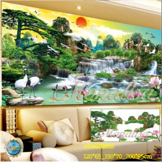 Tranh đính đá phong cảnh tuyệt đẹp kt 150-70cm