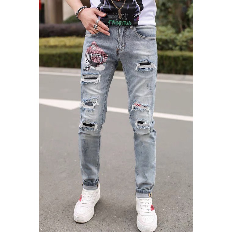 Quần Jean Nam - Quần Bò Nam co dãn ôm form tôn dáng chuẩn, quần jean thời trang cao cấp nam Muradfashion mẫu NT500 | BigBuy360 - bigbuy360.vn