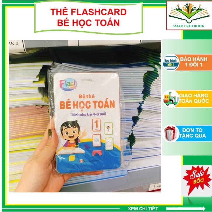 (FlashCard) Bộ Thẻ Bé Học Toán (Cho bé từ 4-6 tuổi)