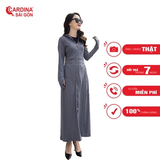 Áo chống nắng nữ 2 lớp dáng dài liền thân 𝐂𝐀𝐑𝐃𝐈𝐍𝐀 sài gòn chống tia uv chất thun lạnh cao cấp nhật bản mới nhất mã 1bc