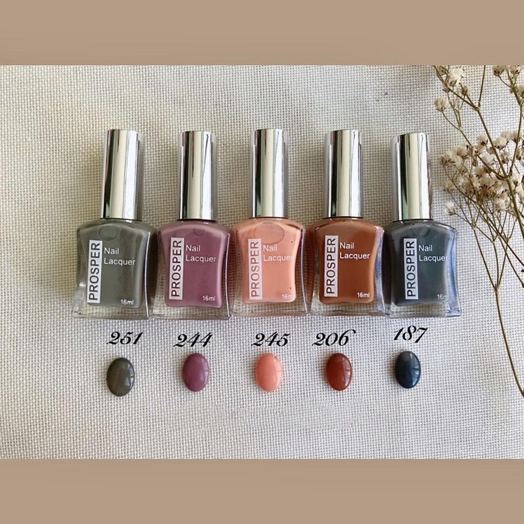 Sơn Móng Tay Vuông Prosper 16ml (tone nude)