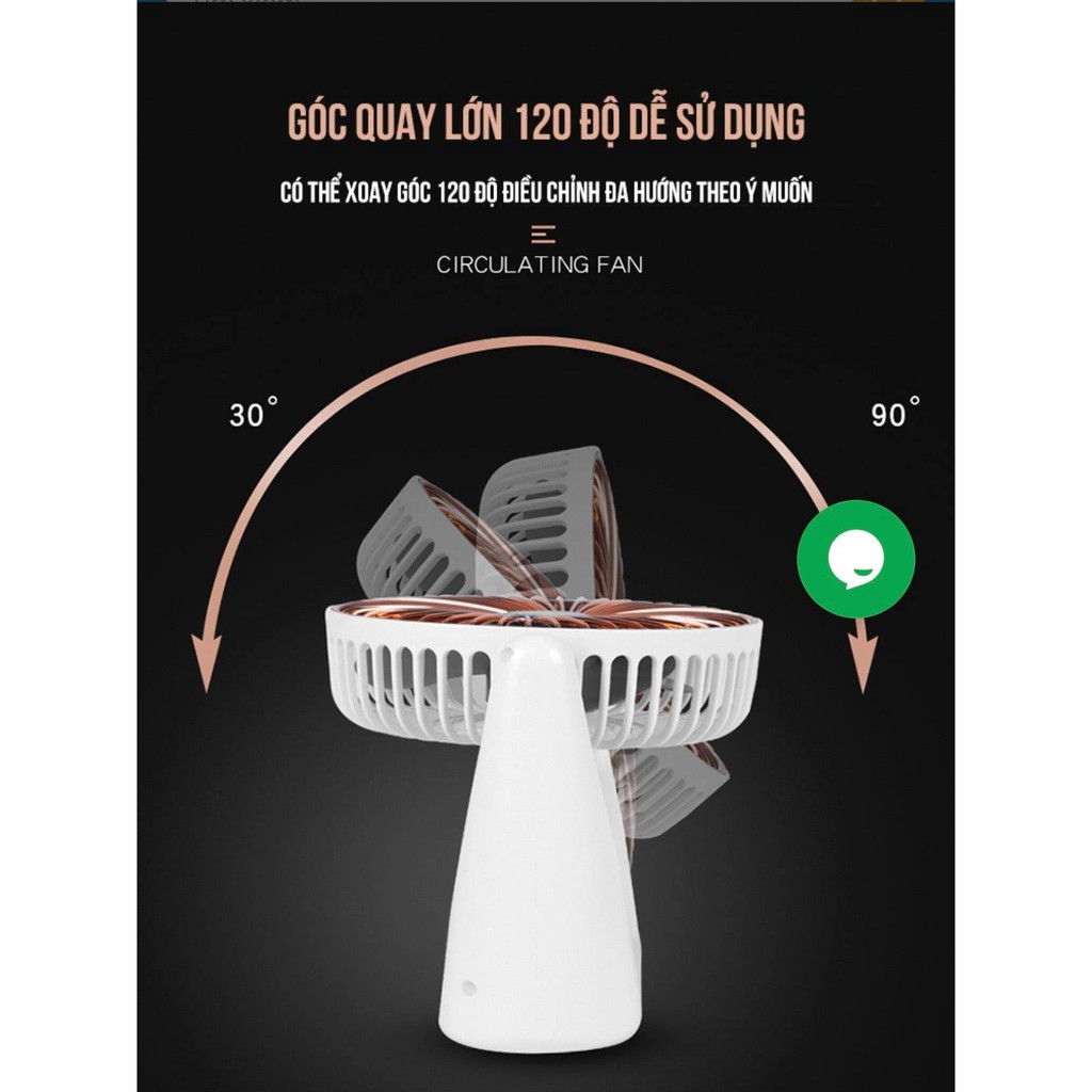 Quạt Tích Điện Mini Fanportable [Sota] Sạc Tích Điện, 3 Chế Độ Gió Mạnh Mẽ, Nhỏ Gọn Tiện Lợi | BigBuy360 - bigbuy360.vn