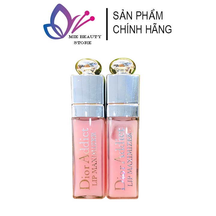 Son Dưỡng Môi Dior Mini Addict Lip Glow 2ml, Son Dior Mini 001 Chính Hãng Giúp Dưỡng Hồng Môi Hào Căng Bóng