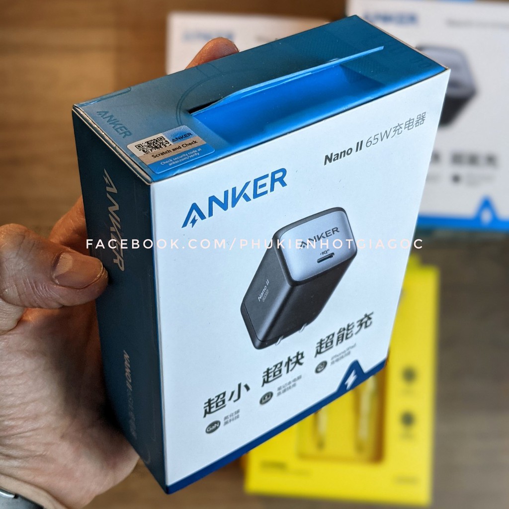 Củ sạc Anker Nano II 65W GaN II-A2663/A2665 30W/Nano II 45W GaN II A2664/IPPokemon USB-C to A8632