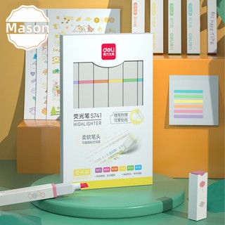 Bút dạ quang màu pastel Bộ bút dạ quang 6 màu xinh xắn tiện dụng, bút đánh dấu bút nhớ