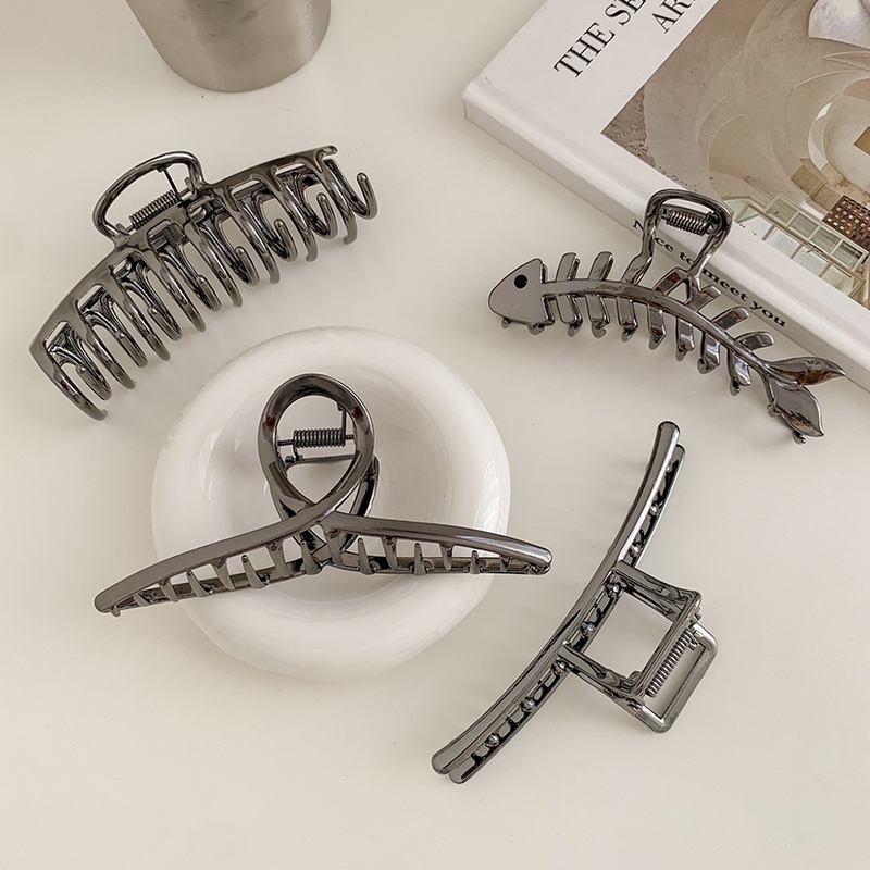 Kẹp tóc càng cua bằng hợp kim thiết kế đơn giản hợp thời trang dành cho nữ