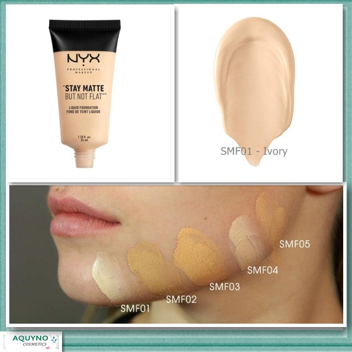 Kem Nền Kiềm Dầu NYX Stay Matte But Not Flat Liquid Foundation