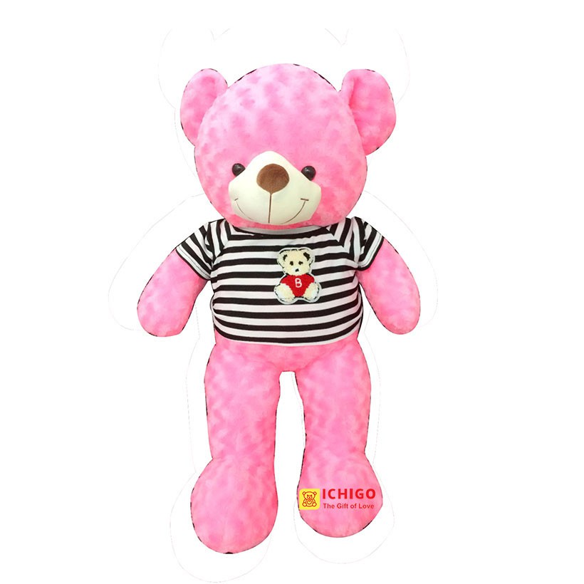 GẤU BÔNG TEDDY CAO CẤP KHỔ VẢI 1M MÀU HỒNG ĐẢM BẢO 100% GÒN