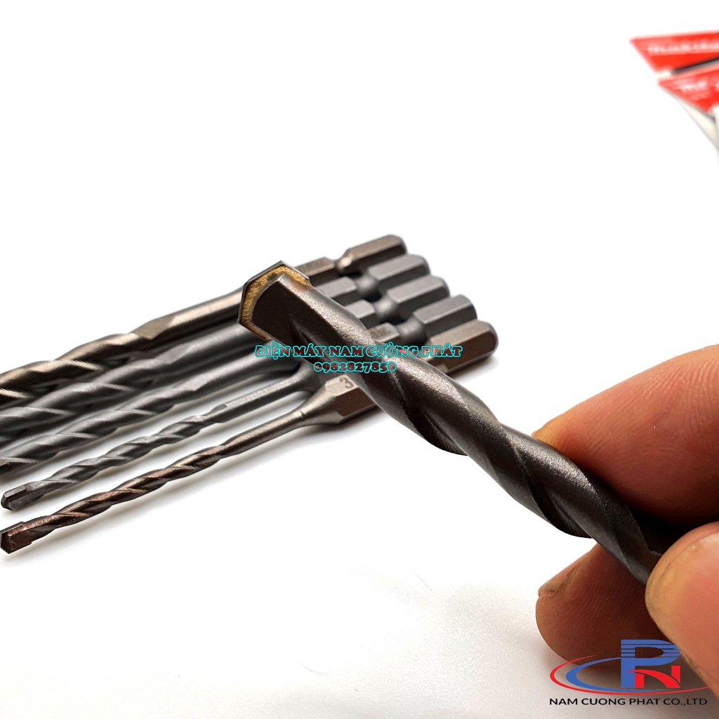 Mũi khoan gạch, khoan tường chuôi lục giác Makita 3, 4, 5, 6, 8mm