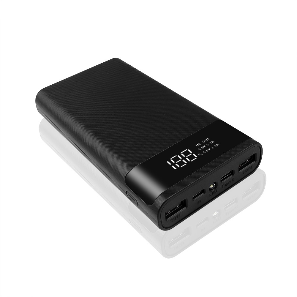 Vỏ hộp pin dự phòng Type-C micro USB 6x18650