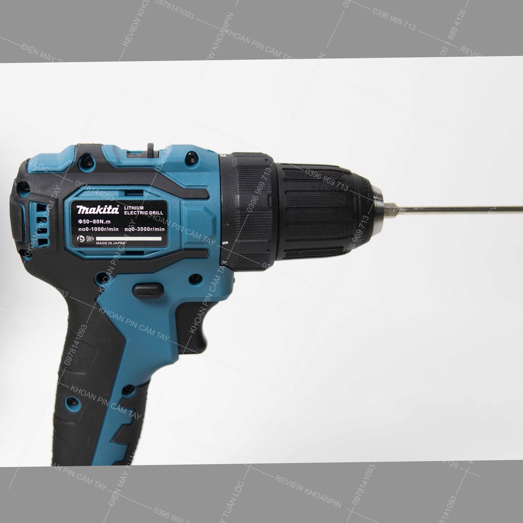 Thân máy khoan pin MAKITA không chổi than lắp vừa chân pin máy siết HITACHI, MAKITA 199v