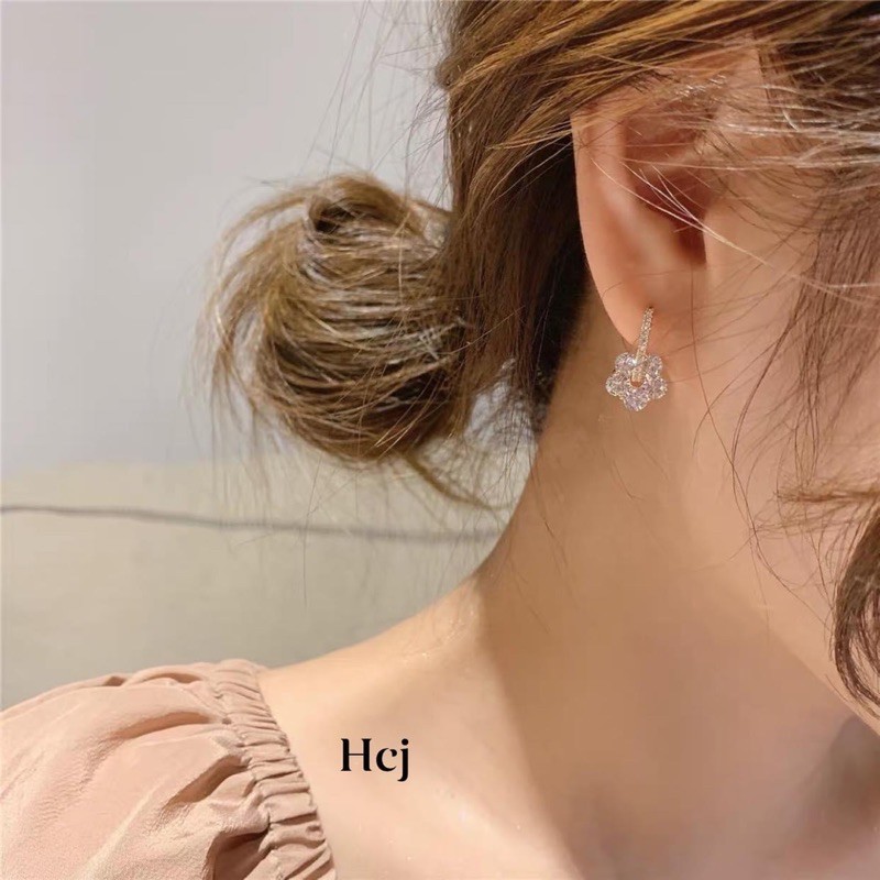 Bông tai nữ bạc ta, Màu Bạc và BẠc Xi siêu HOT HIT siêu cá tính Mainomi Shop Bạc Xinh