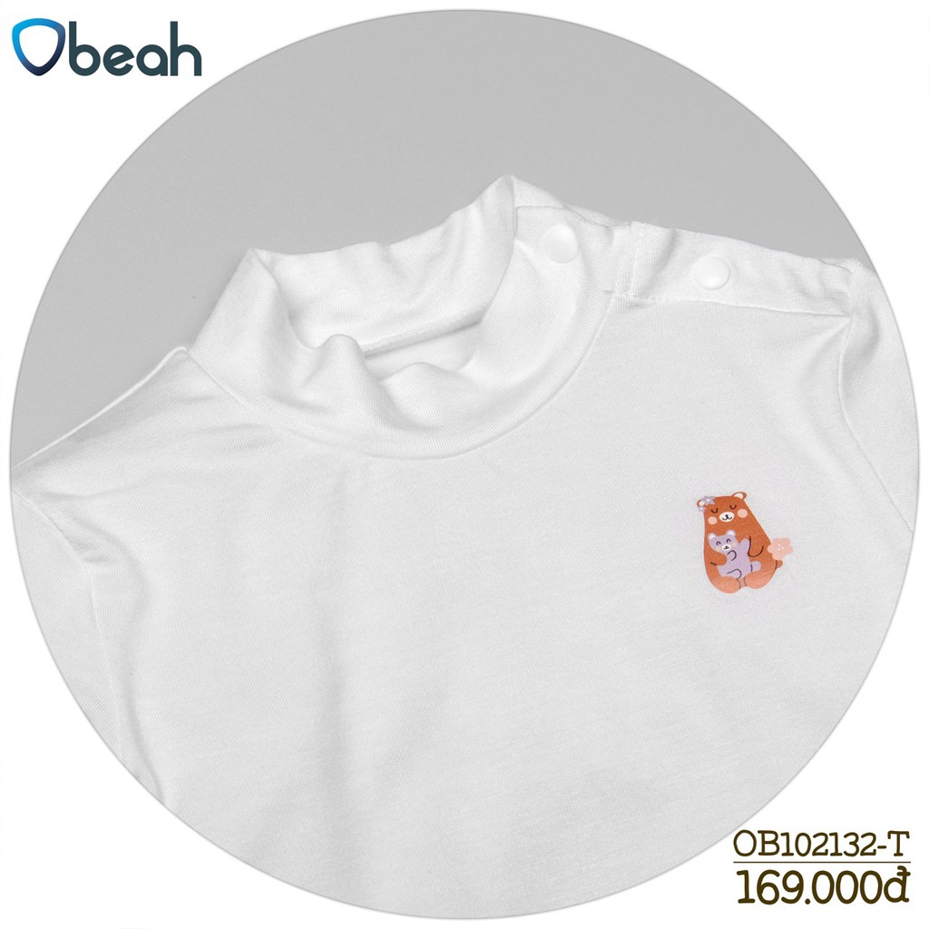 Bộ quần áo giữ nhiệt thu đông cho bé Obeah, chất liệu petit mềm mịn cao cổ giữ ấm quà tặng cho bé sơ sinh đến 24 tháng