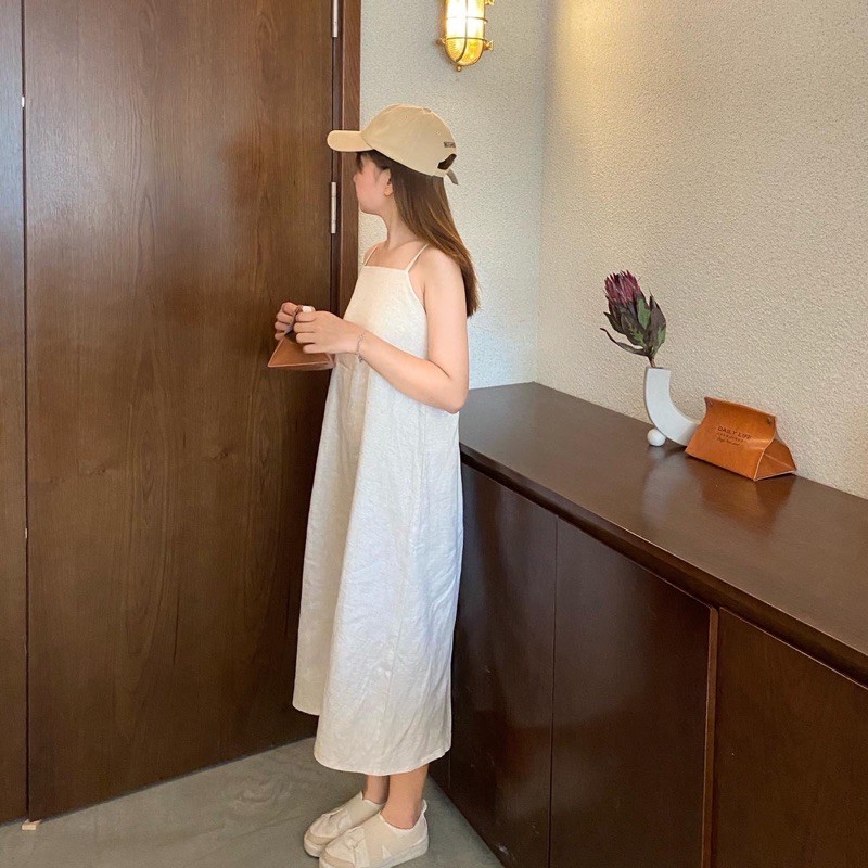 Gaon Top/ Dress (Váy áo linen dây chéo hở lưng) (có may bigsize) | BigBuy360 - bigbuy360.vn