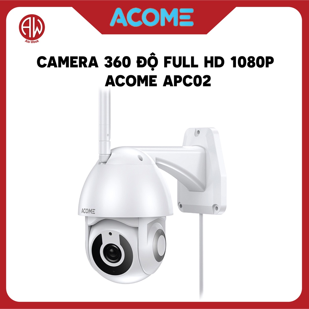 Camera 360 độ ACOME APC02 - Camera giám sát ngoài trời kết nối wifi có chống nước - Bảo hành 12 tháng