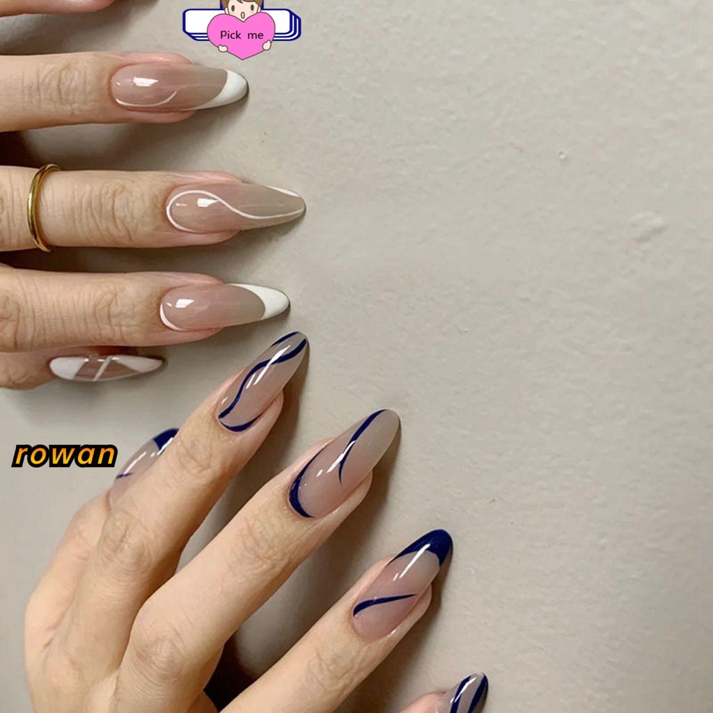 [Hàng mới về] Hộp 24 móng giả loại dài làm đẹp tiện lợi cho nữ
