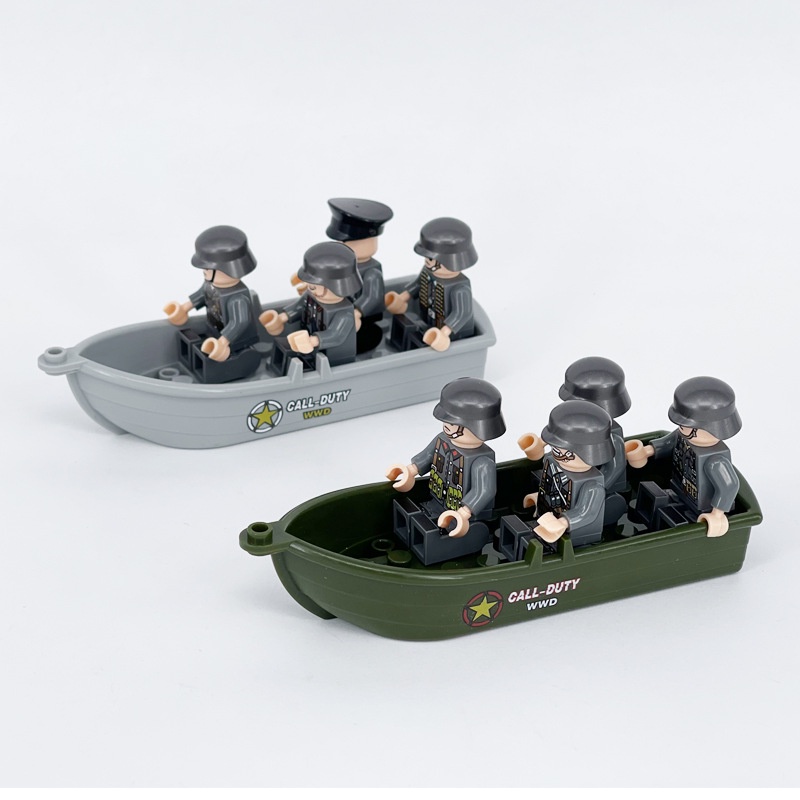 Minifigures Ngụy Trang Cao Su Thuyền Khối Xây Dựng Hiện Đại Đặc Biệt Cảnh Sát Lắp Ráp Khối Xây Dựng Phụ Kiện Thuyền Cứu Hộ Bé Trai Lắp Ráp