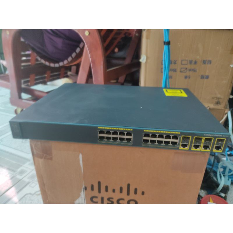 🏆🏆Switch Cao Cấp Chuyên Dụng Cisco WS-C2960G-24G - 24 Port Gigabit Switch