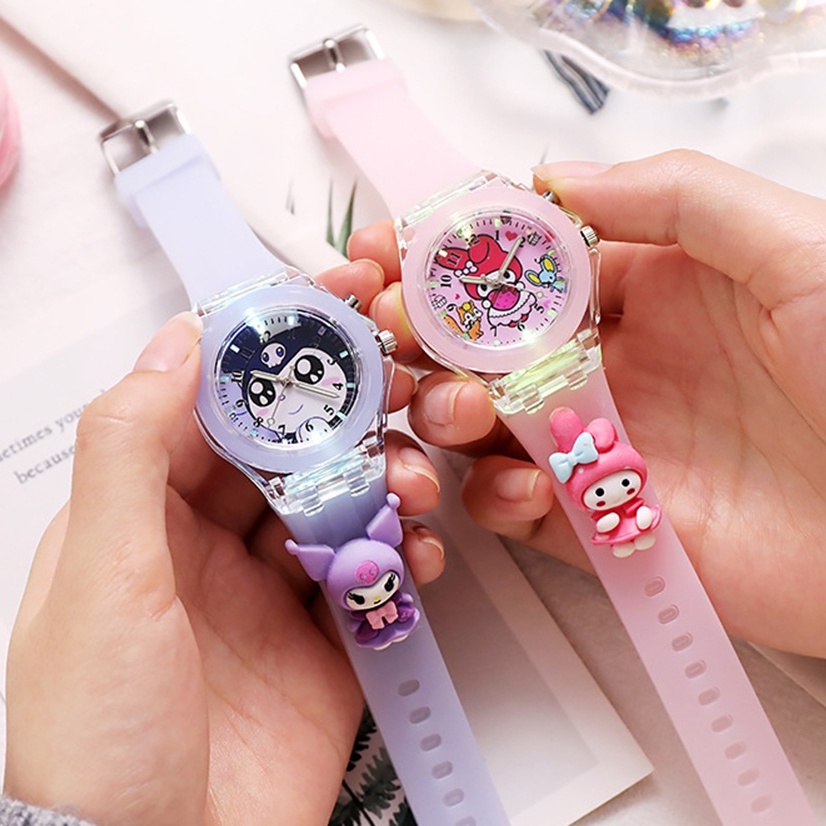 Đồng hồ đeo tay dây hình Dall LinaBell Melody/Hello Kitty đáng yêu cho trẻ em